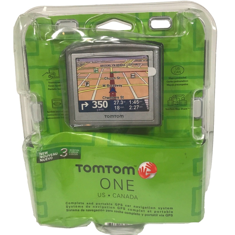 TomTom ONE 3rd Edition Portable GPS Navigation System US Canada New Sealed